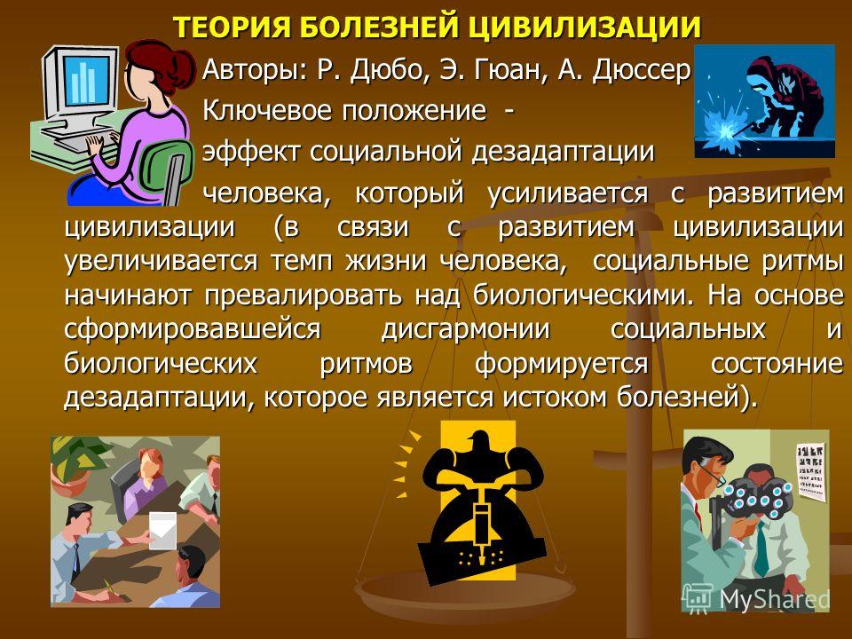 Приведите примеры и назовите причины болезней цивилизации