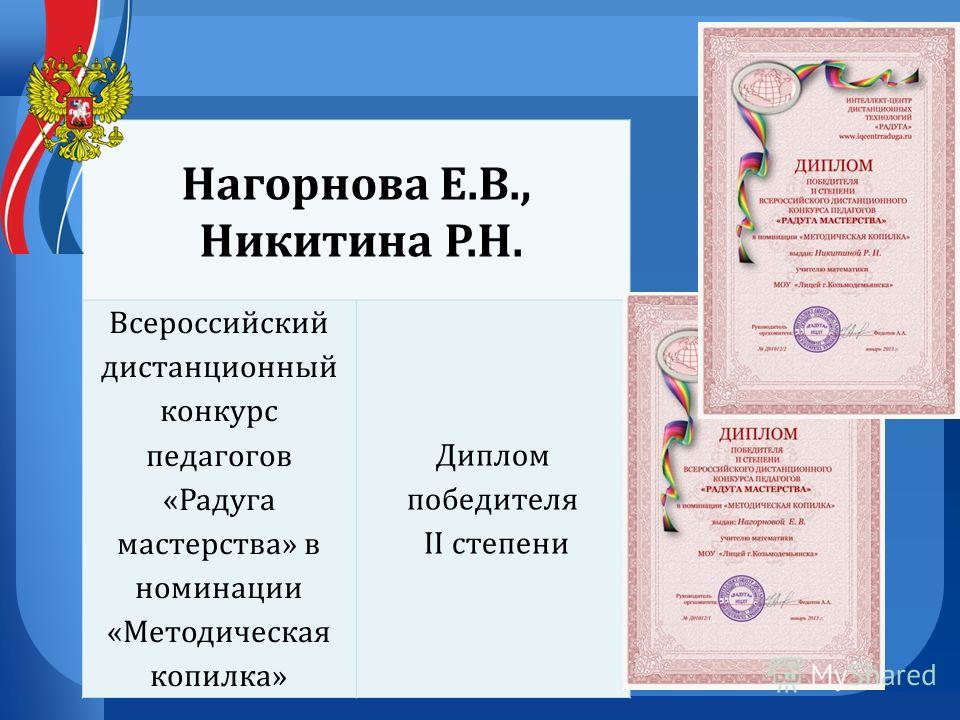 Всероссийский конкурс моя педагогическая копилка Всероссийский конкурс моя педагогическая копилка