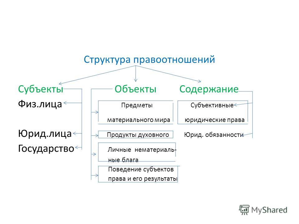 Реферат: Понятие правоотношения, его признаки и структура