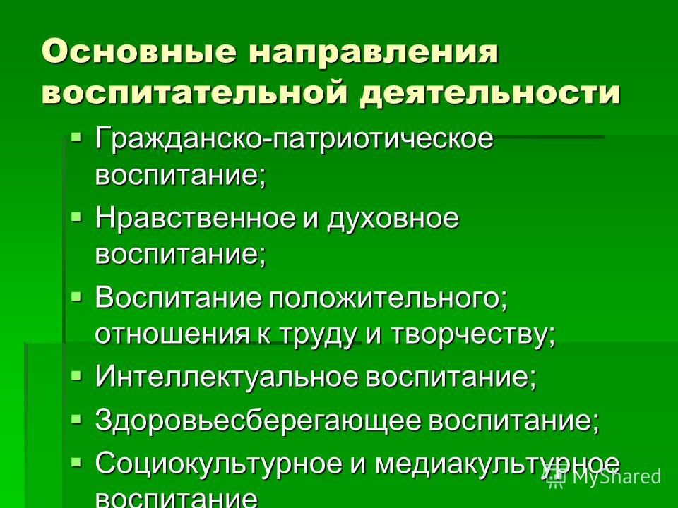 Презентация на тему: "Цели, задачи, основные направления воспитательного процесс
