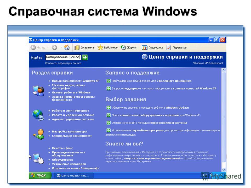 Знакомство С Операционной Системой Windows