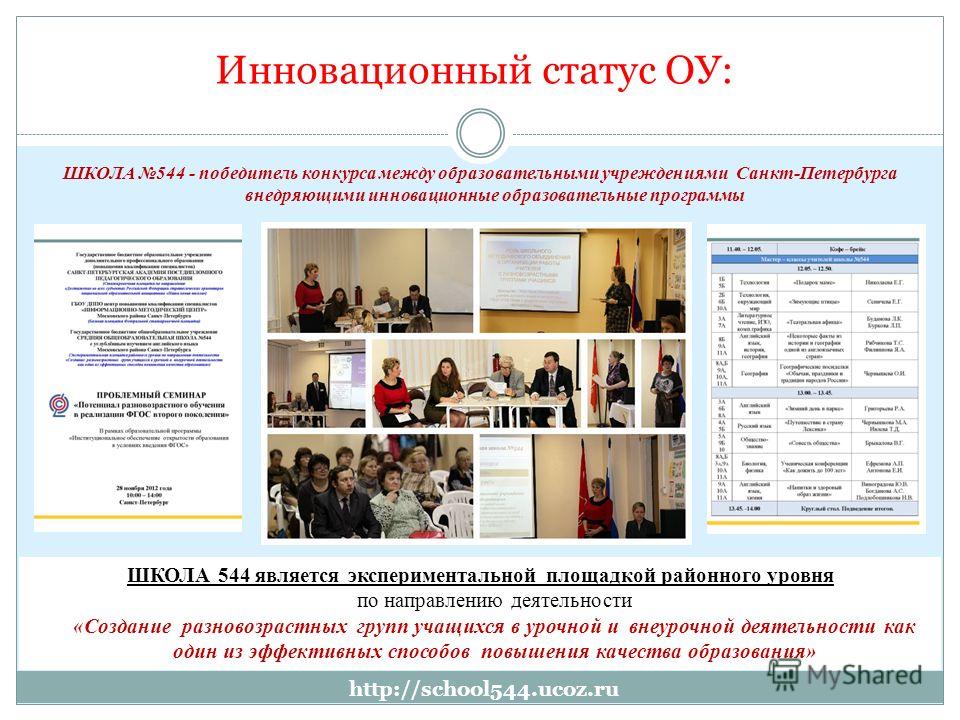 Конкурс между учреждениями Конкурс между учреждениями