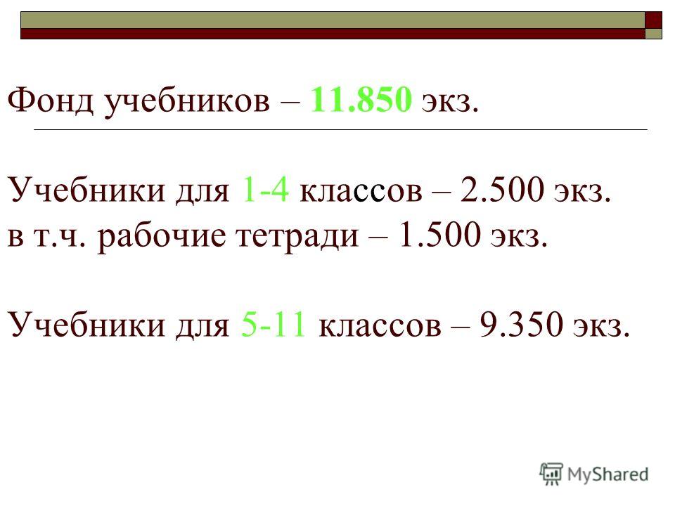 Краснояружская средняя школа 1 Учебники 2004-2005 уч. г.