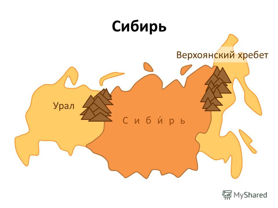 Сибирь Урал Верхоянский хребет Сиби́рь