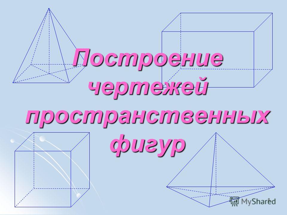Правила построения стереометрического чертежа Комбинации геометрических тел презентация