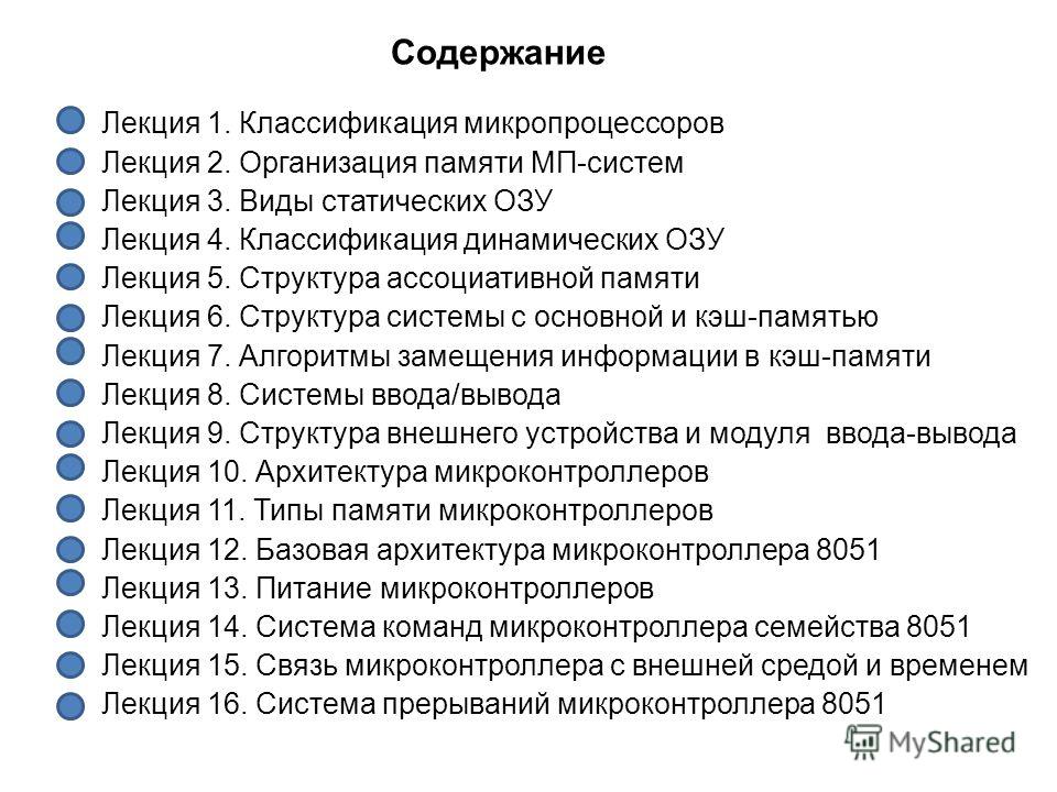 Контрольная работа по теме Программное обеспечение встроенных систем управления на базе однокристальных микропроцессоров (МП)