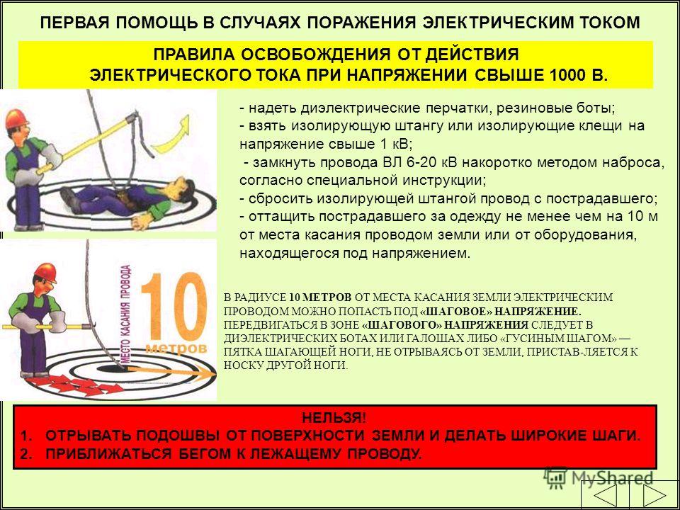 Поражение электрическим током при шаговом напряжении Поражение электрическим током при шаговом напряжении