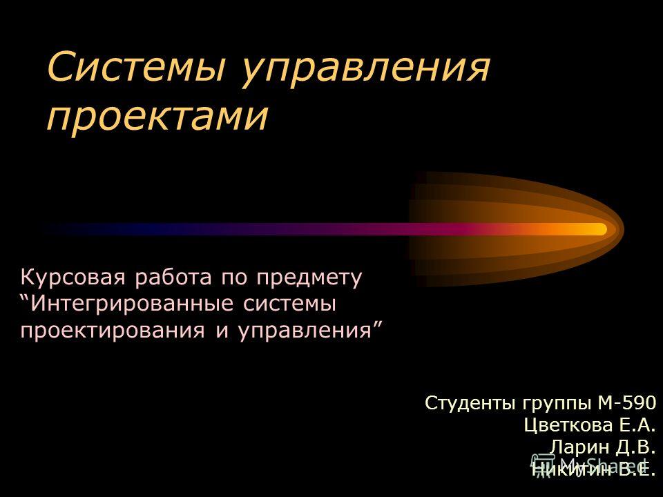 Реферат: Системы управления проектами в строительстве