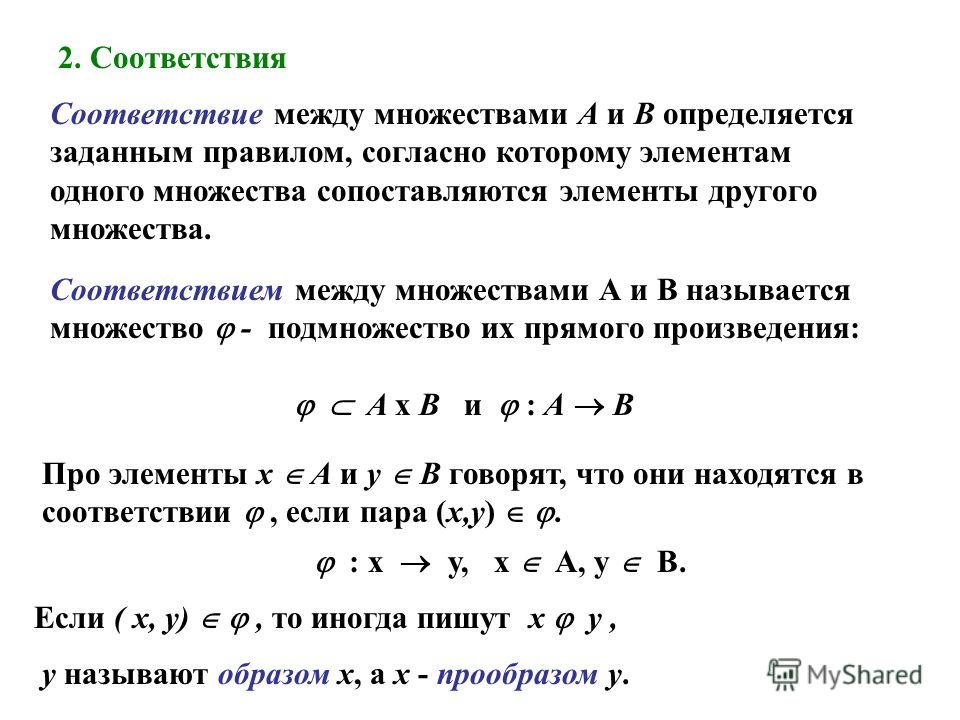 Отображение множеств. Диаграммы - презентация онлайн
