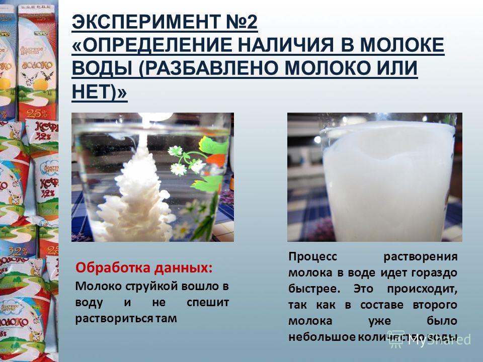 Как определить воду в молоке в домашних условиях Как определить воду в молоке в домашних условиях