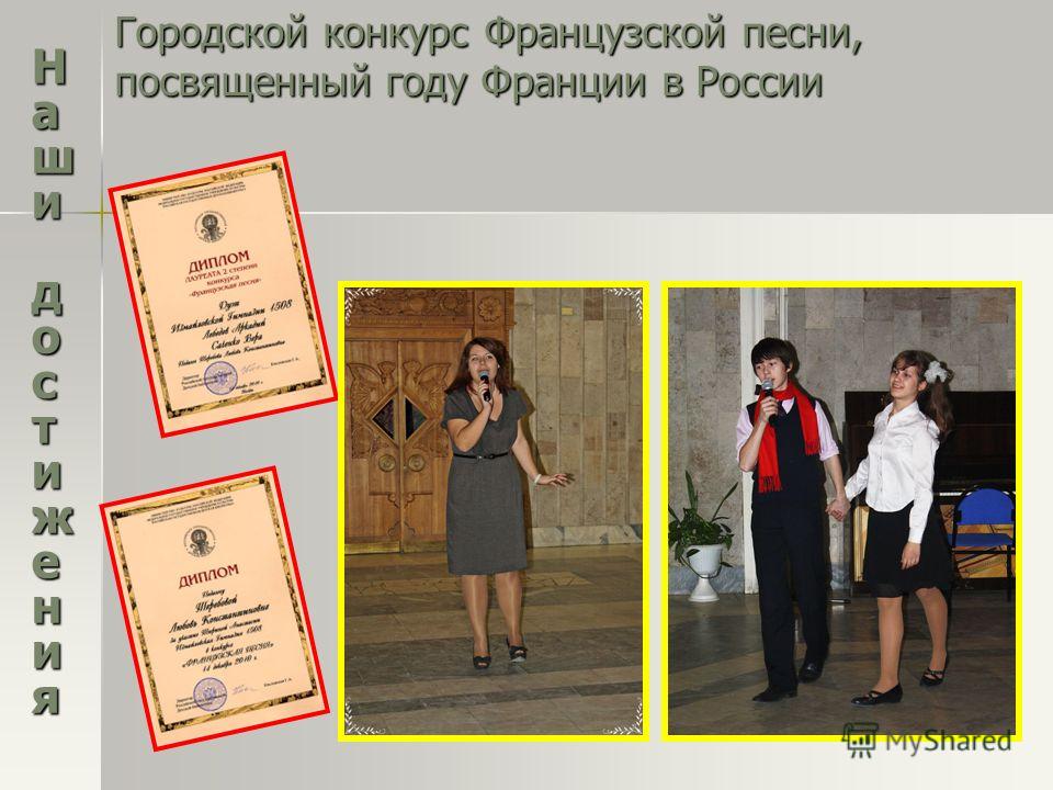 Конкурсы на французском языке Конкурсы на французском языке