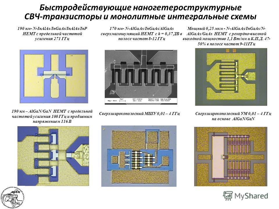 Использование транзисторов в интегральных схемах Презентация на тему: "Национальный исследовательский ядерный университет "МИФИ" 