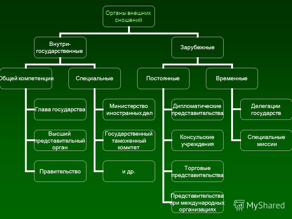 Конституционные органы внешних сношений россии было все