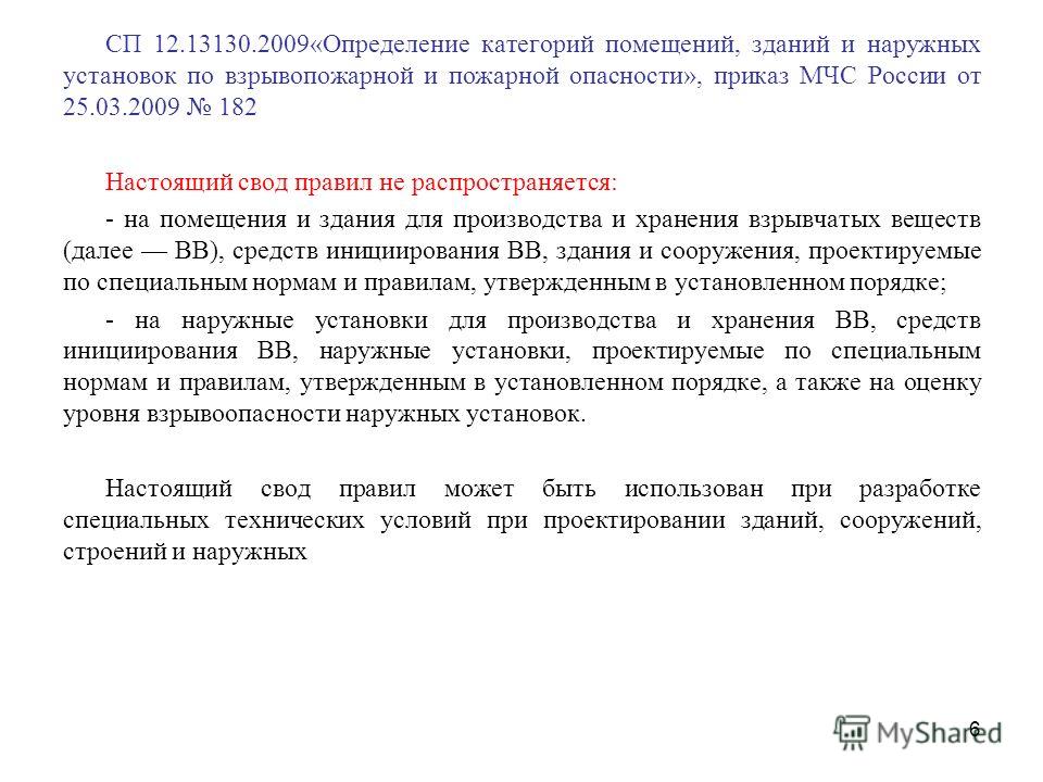 Курсовая работа по теме Категории зданий, сооружений и помещений по пожарной и взрывопожарной опасности