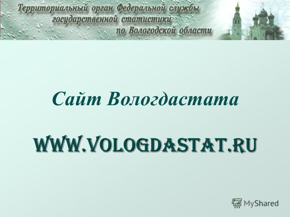 Сайт Вологдастата www.vologdastat.ru