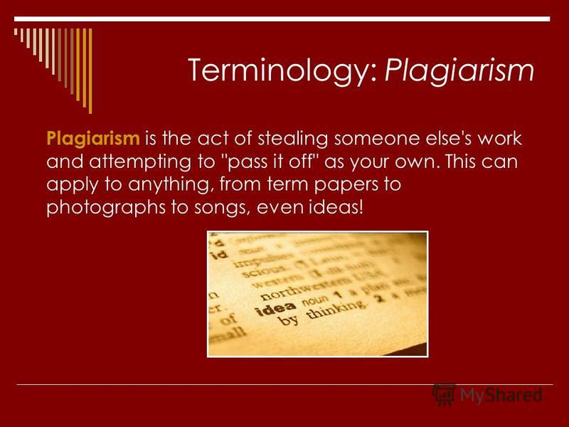 Essay on plagiarism