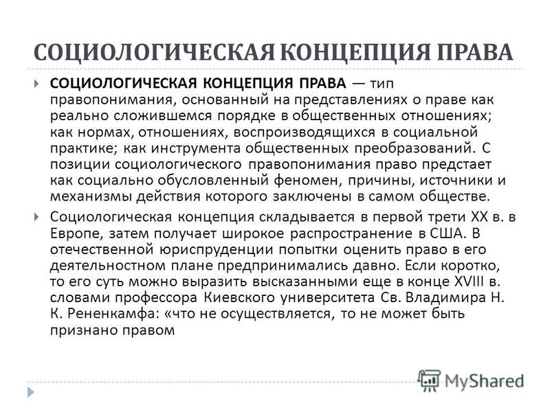 Концепции Правопонимания
