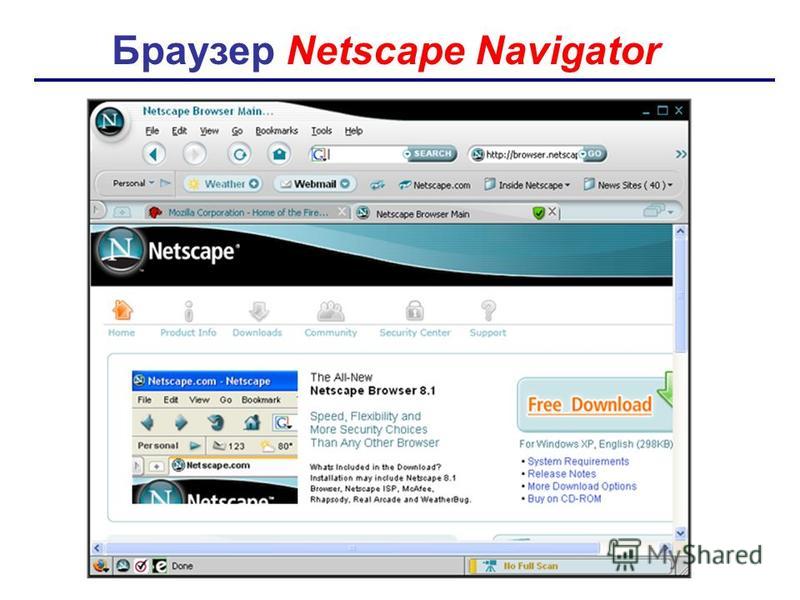 Браузер Netscape Navigator