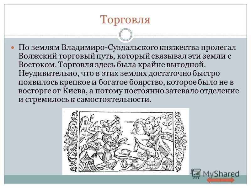 Владимиро Суздальское Княжество Презентация 6 Класс Торкунов