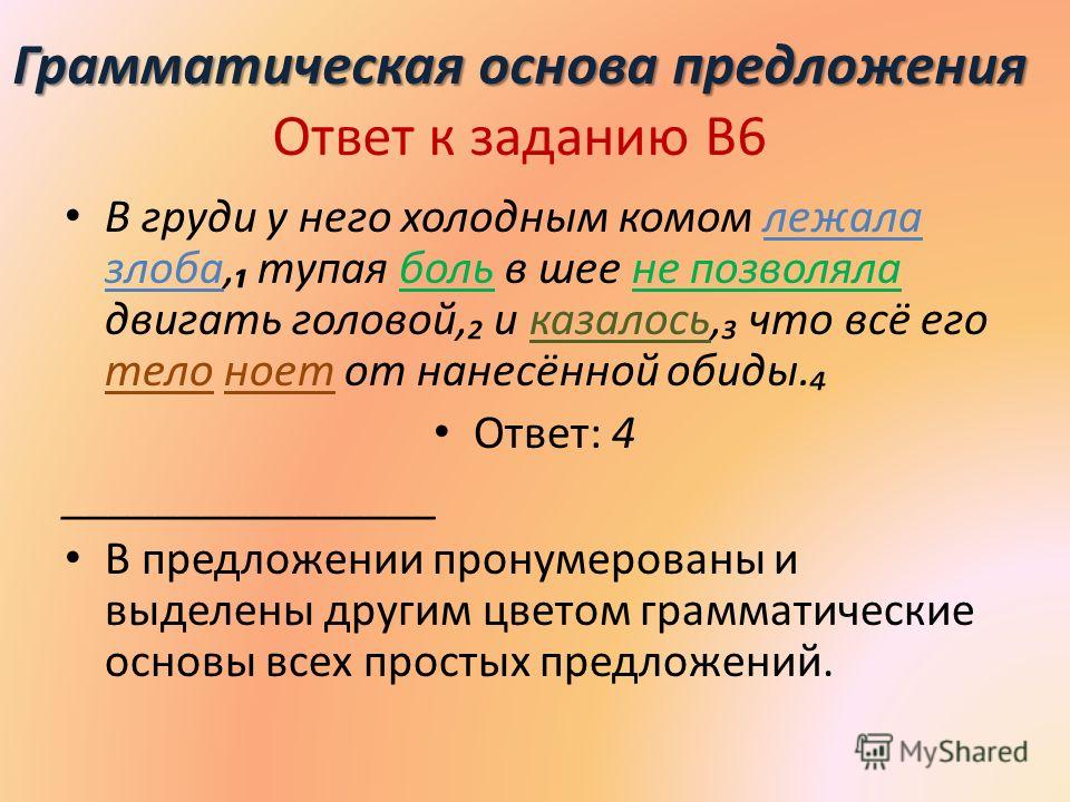 Грамматическая основа в предложении это будет тебе мой подарок Грамматическая основа в предложении это будет тебе мой подарок