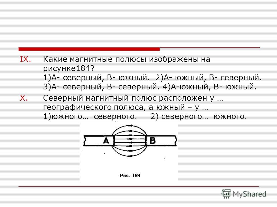 Определить полюса у магнита - Арт Минск.ру