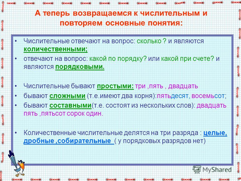 Склонение Числительных В Русском Языке Презентация