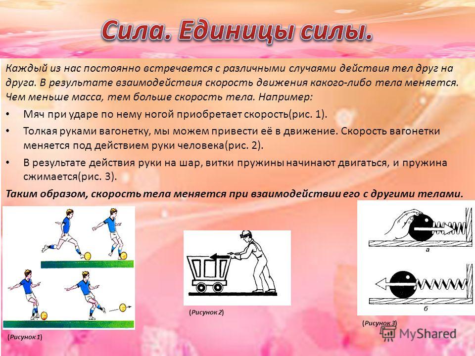 Какие примеры показывают что при взаимодействии
