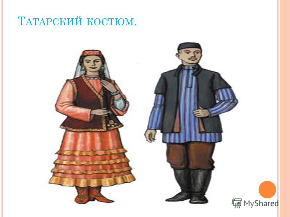 Английский 8 класс проект национальные костюмы татарские Татары костюм рисунок Foto-Gadanie.ru