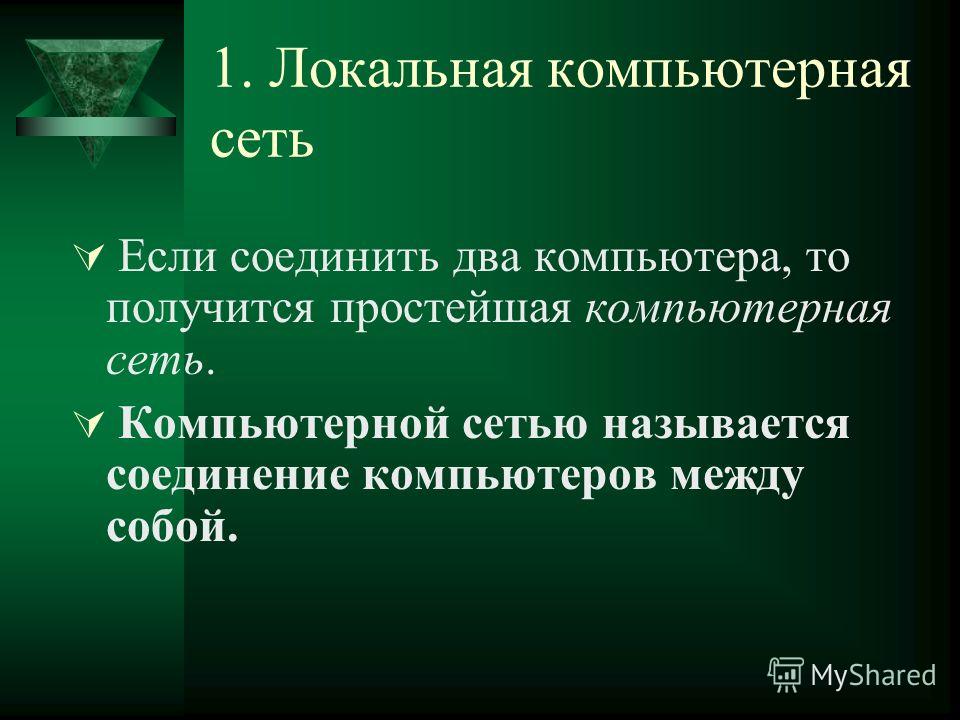 Реферат по теме Простейшая локальная сеть из 2 компьютеров Реферат по теме Простейшая локальная сеть из 2 компьютеров