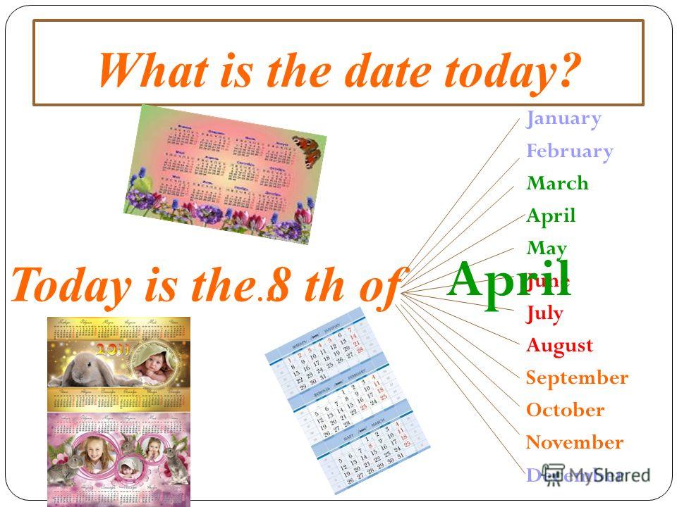What is the date today? Today is the … of January February March April May June July August September October November December 8 th April
