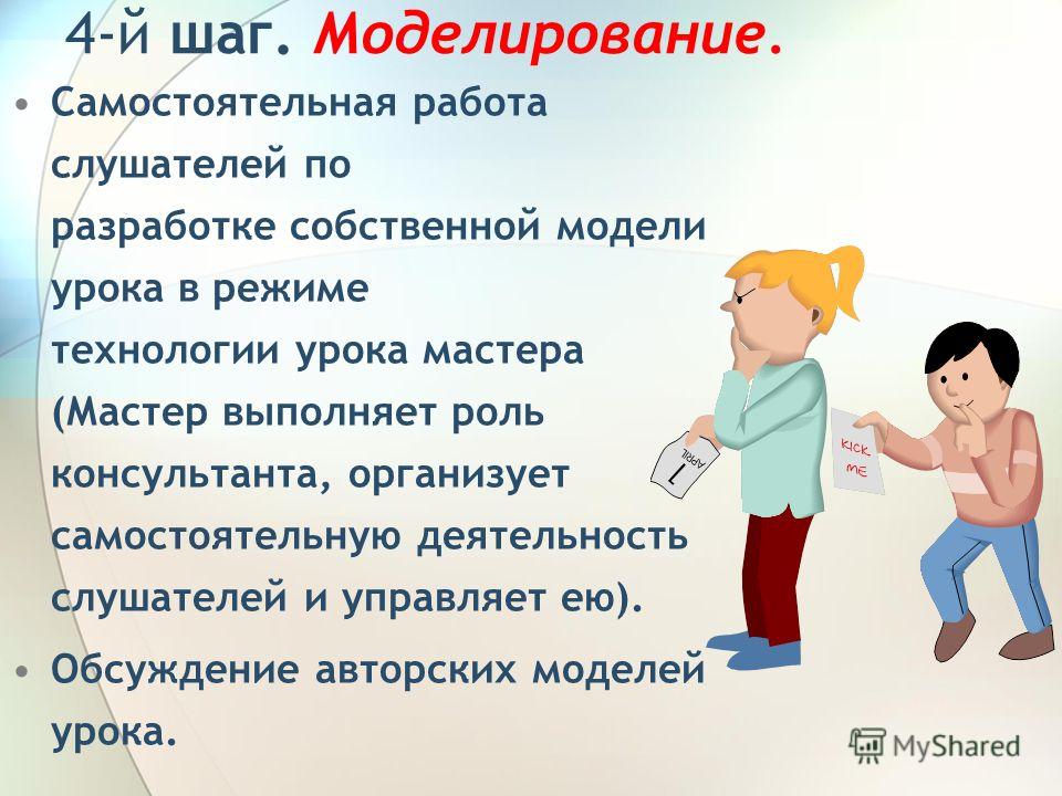 Роль мастер класса для мастера Роль мастер класса для мастера