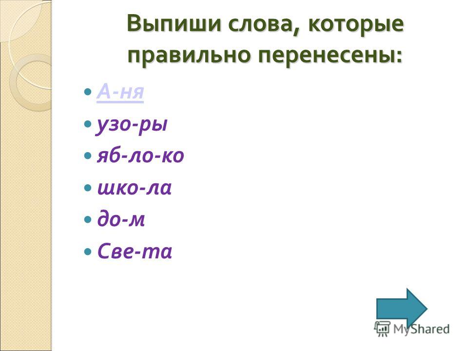 Урок русского языка во 2 классе слог и переносслов по климановой с презентацией