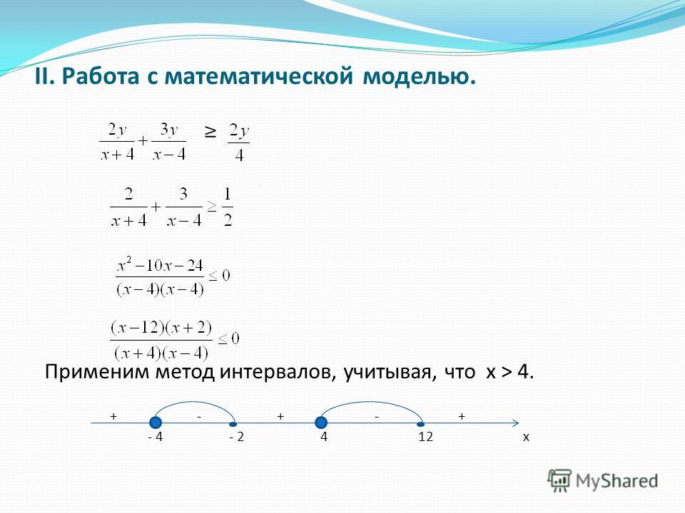 Проект на тему метод интервалов