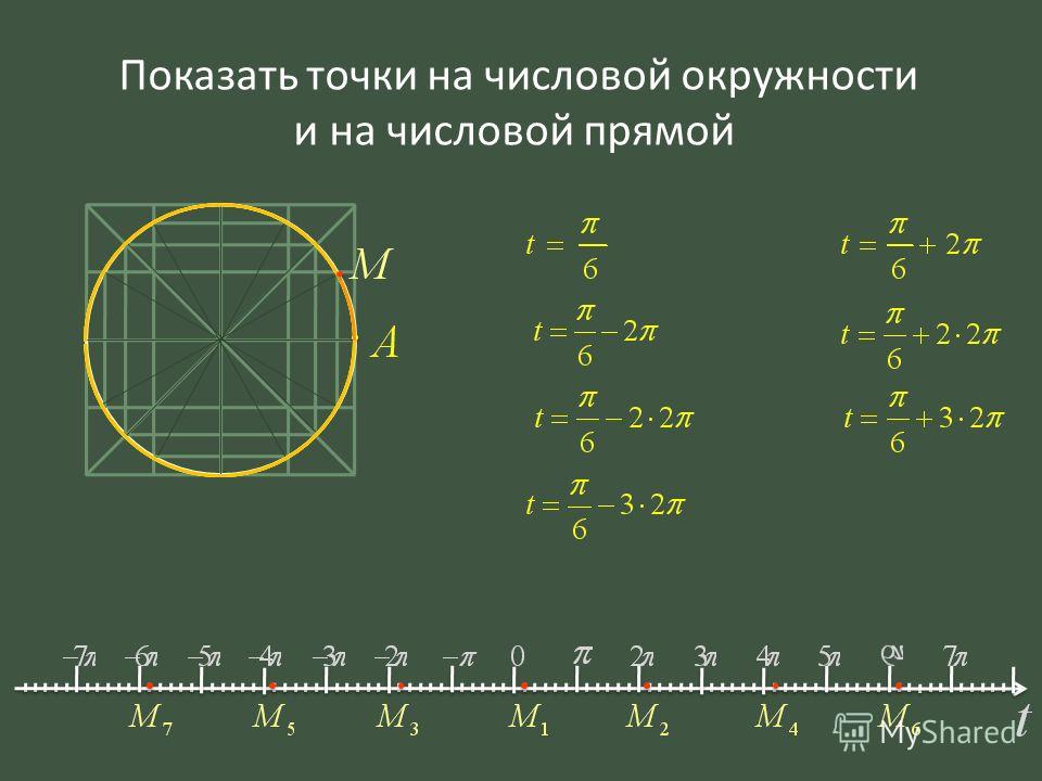 П 2 окружность: Числовая окружность - Таловская средняя школа