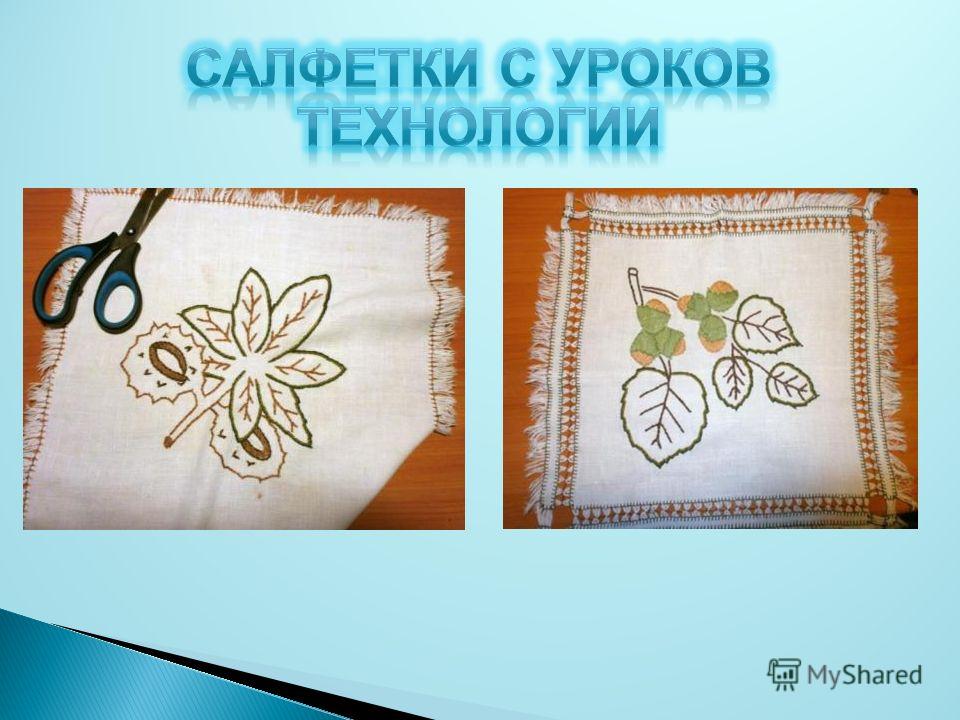 Проект по технологии салфетка