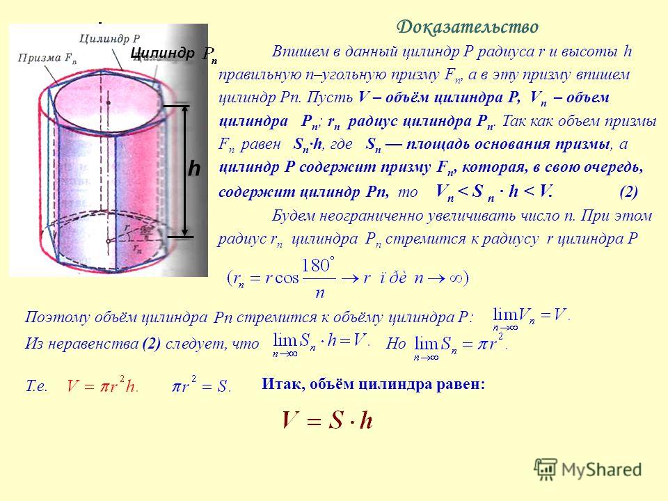 Курсовая Работа Объем Цилиндра Курсовая Работа Объем Цилиндра