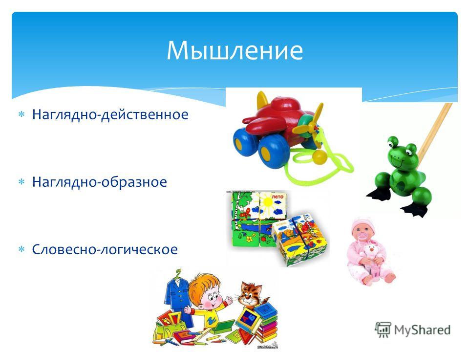 Схема развитие мышления наглядно-действенное