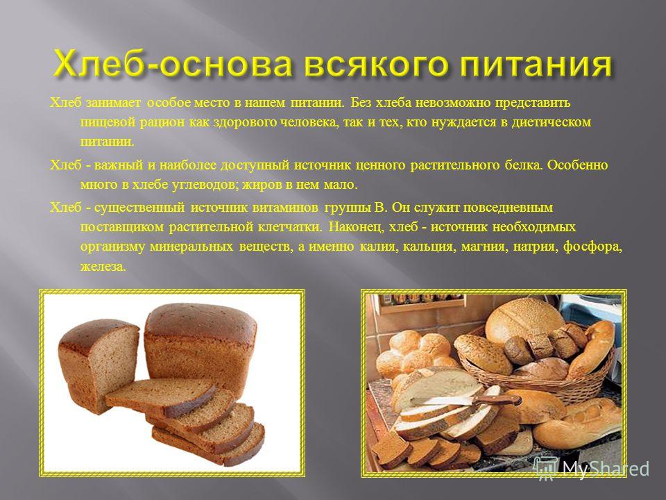 Хлеб занимает особое место в нашем питании. Без хлеба невозможно представить пищевой рацион как здорового человека, так и тех, кто нуждается в диетическом питании. Хлеб - важный и наиболее доступный источник ценного растительного белка. Особенно мног