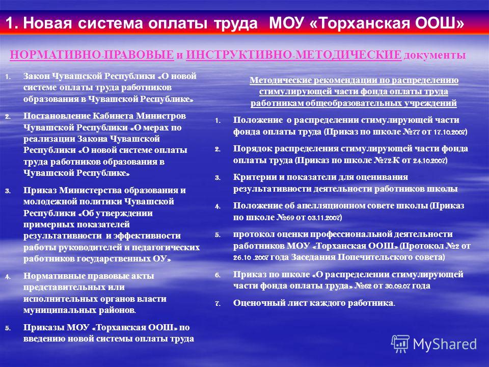 Новая система оплаты труда в школе в 2018 году Новая система оплаты труда в школе в 2018 году