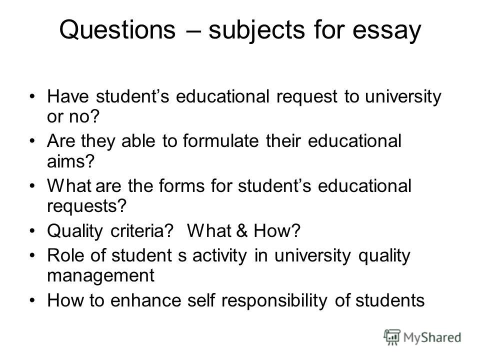 essay subjects essay subjects