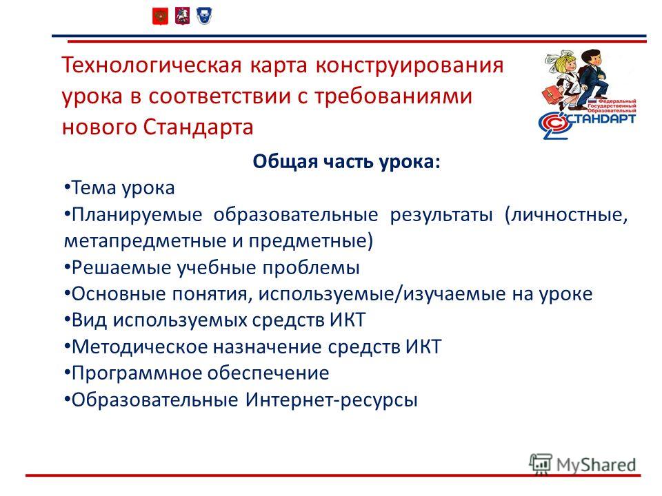 Технологическая карта конструирования урока