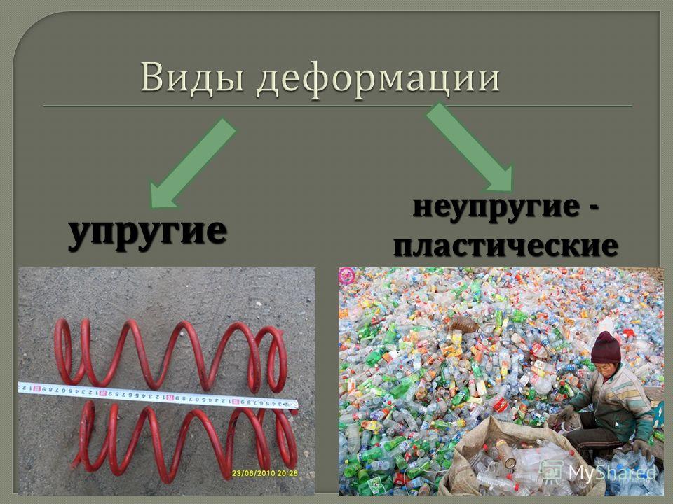 Два примера упругих и пластических деформаций Примеры упругой деформации - Вопросы и ответы
