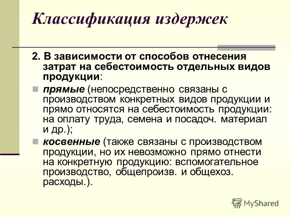 Прямые затраты связаны с Прямые затраты связаны с