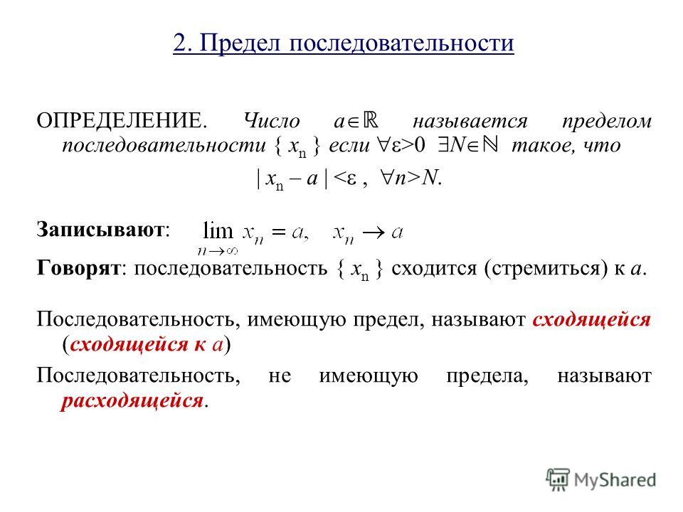 Презентация на тему: "Ведение в Математический анализ - часть математики, в кото