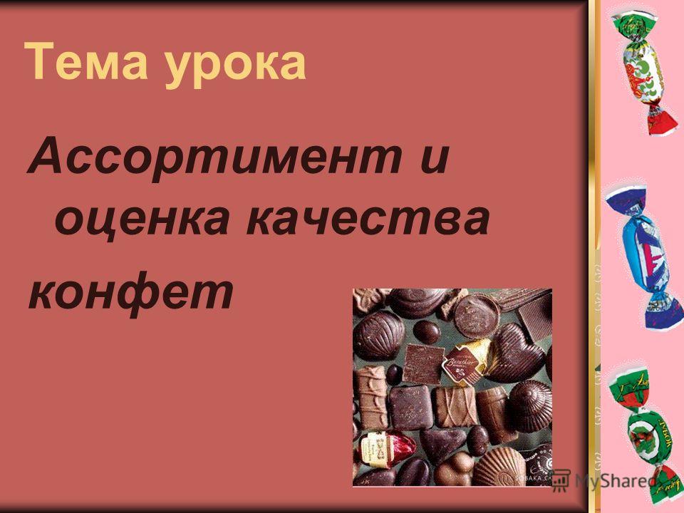 Презентацию на тему производство конфет