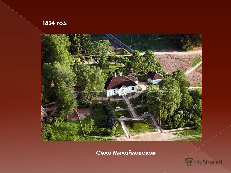 1824 год Село Михайловское