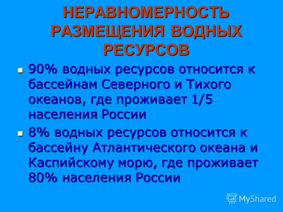 Модульный урок по теме водные ресурсы россии охрана вод 8 класс