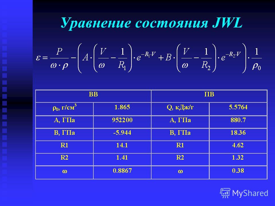 Уравнение состояния JWL