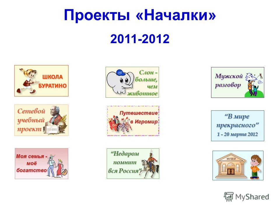 Проекты «Началки» 2011-2012