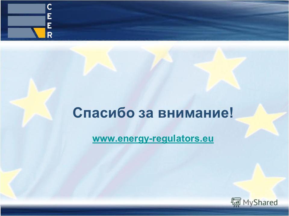 Спасибо за внимание! www.energy-regulators.eu www.energy-regulators.eu